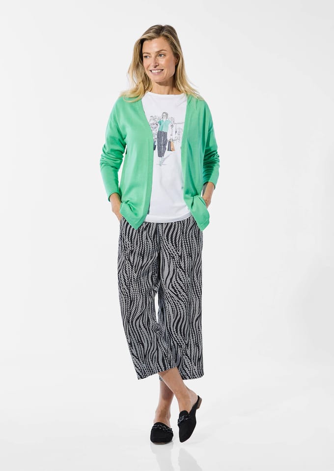 Cardigan - lichtgroen - Gr. 25 van Goldner Fashion