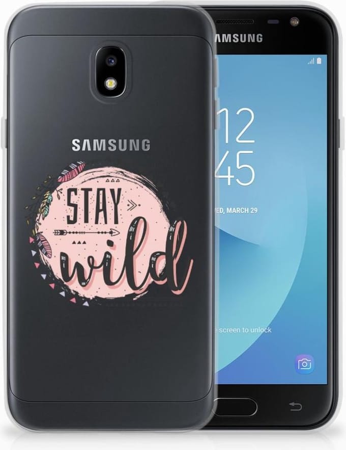 Samsung Galaxy J3 2017 Telefoonhoesje met Naam Boho Stay Wild