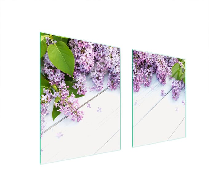 TMK ArtDeko - Snijplank - 85x52 cm - Glas - Lilak