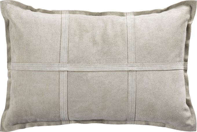 PTMD Sierkussen Cobie - 60x8x40 cm - Suede - Taupe