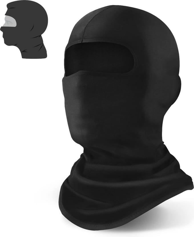 YONO Bivakmuts - Balaclava voor Winter - Helmmuts - Motor - Scooter - Fiets - Ski - Face Mask - Zwart