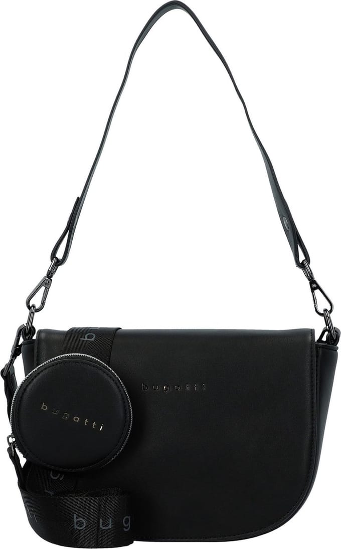 bugatti Schoudertas Almata Crossbody Bag Black Zwart