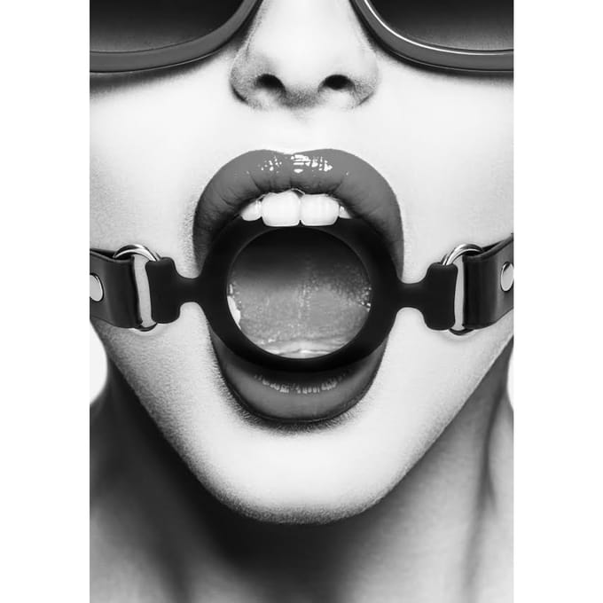 Siliconen Ring Gag – Zwart