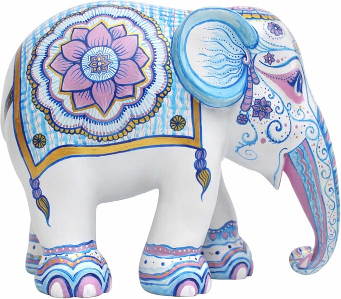 Elephant Parade Indian Blues - Handgemaakt Olifantenstandbeeld - 15 cm