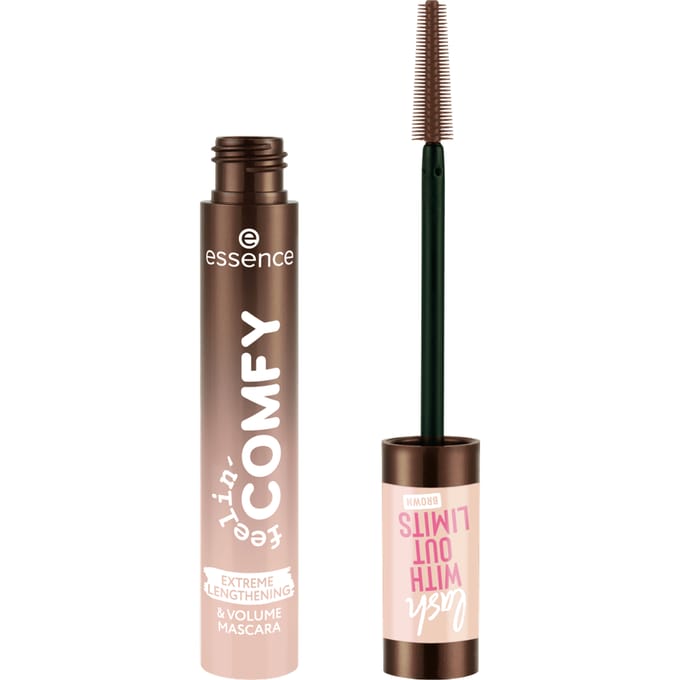 Essence Feelin' Comfy Lash Without Limits Brown Extreme Lengthening &amp; Volume Mascara01 Lash Cocoon 13 ml