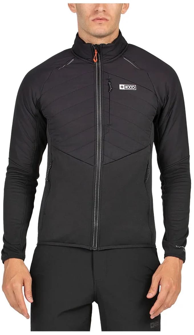 +8000 Ned Fleece Met Volledige Rits Zwart 3XL Man
