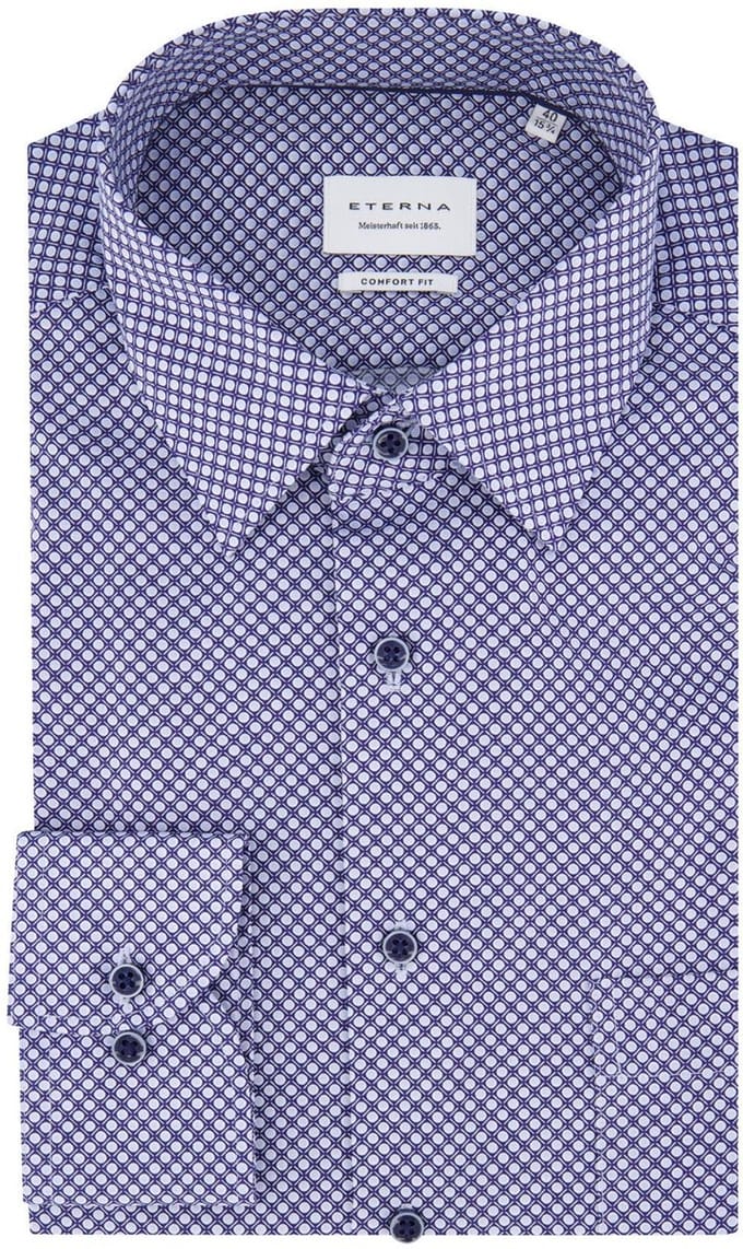 Eterna business overhemd blauw
