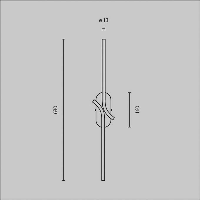 Maytoni LED wandlamp RENAISSANCE, messing/messing, hoogte 63 cm, 2-lichts.