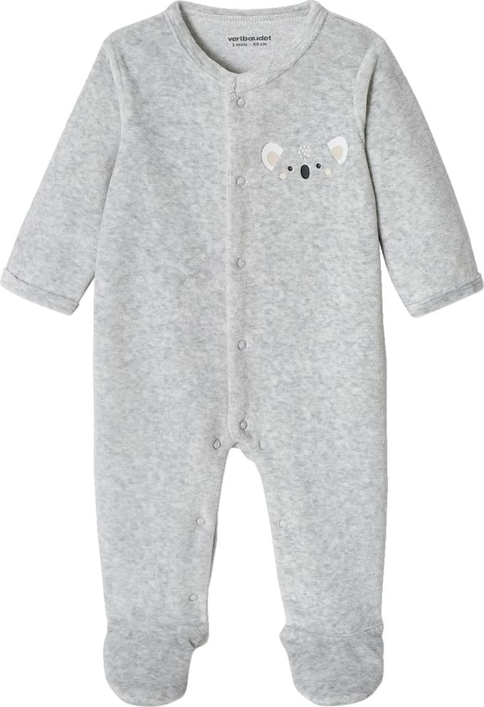 Vertbaudet Fluwelen koala slaappakje baby