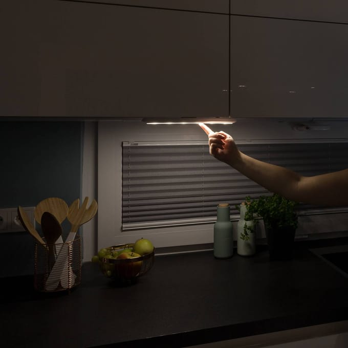 Müller-Licht Mobina Push 10 LED meubelverlichting, wit, 9,7 cm lang