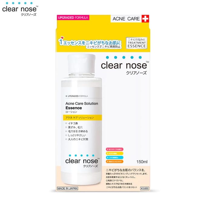 Clear Nose Acne Care Solution Essence, Treatment Essence, 150 ml. 150 ml. white