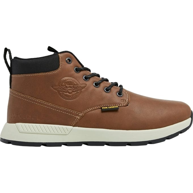 PME Legend - Heren Sneakers Ribber Mid - Bruin - Maat 44