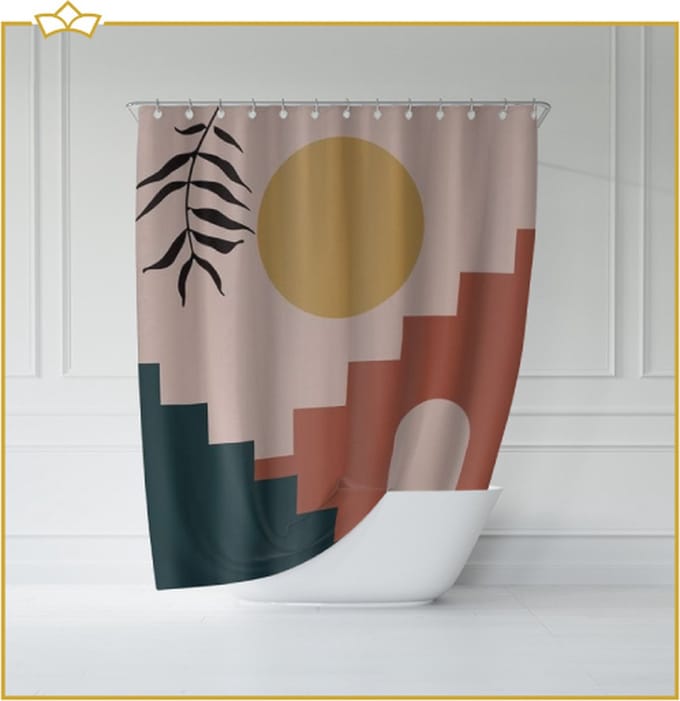 ATTREZZO® Douchegordijn Hugo - 150x180 cm