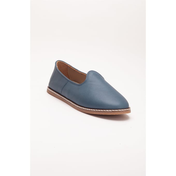 Dalya Leren Instapper Platte Schoenen Dames