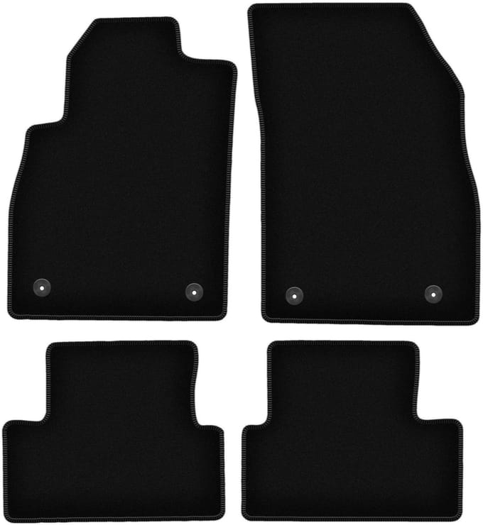 BASIC zwarte velours matten voor: Opel Cascada cabrio (2012-)