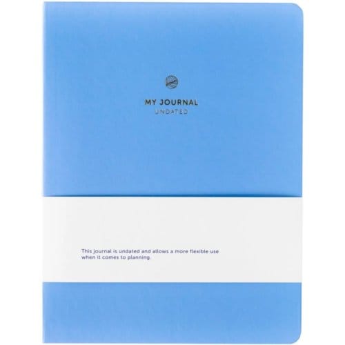 My Journal - Ongedateerde agenda - A5 - Blauw - 1 dag per pagina