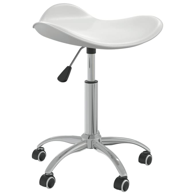 vidaXL - Salonkruk - kunstleer - wit