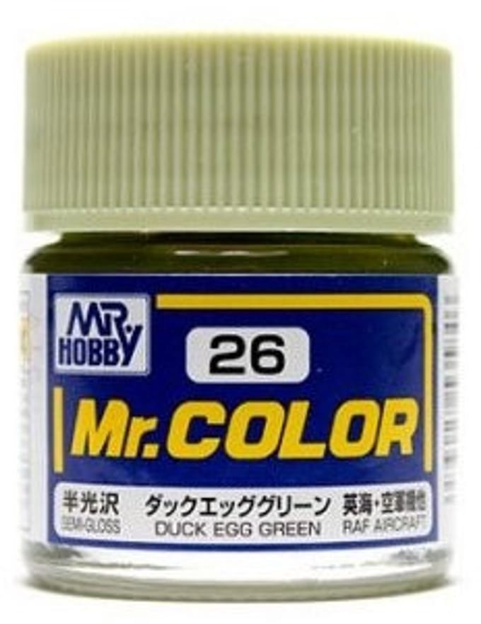 Gunze Mr. Hobby C-026 - Mr. Color 10 ml Dark Egg Green - Lacquer Modelbouwverf