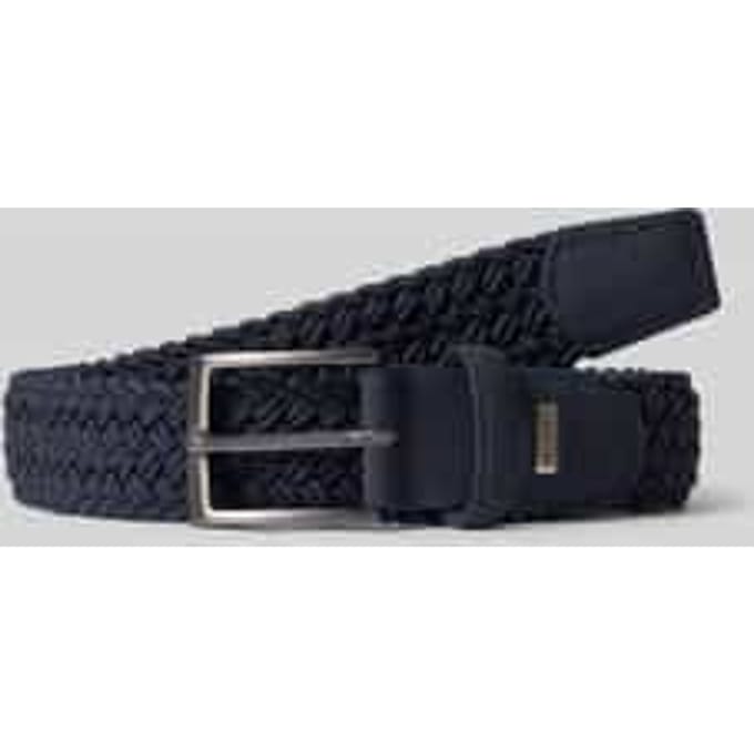 Riem in vlechtlook met leer model 'Havanna'