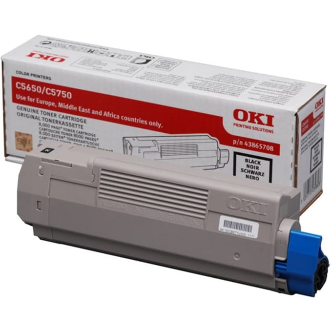 OKI 43865708 toner cartridge zwart (origineel)