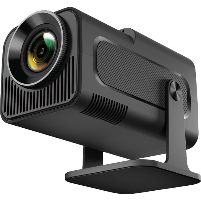 Projector 1080P Decodering Keystone Correctie Mini Draagbare Projector Spraakbesturing Synchroon Android version & EU Plug