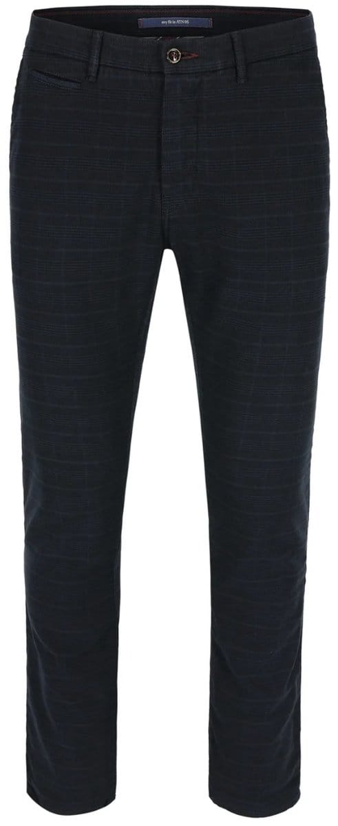 Atelier Noterman Broek Ruit 210 - Donkerblauw - Maat 31-34