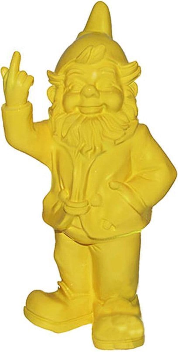 Grappige kabouter 30 cm geel | GerichteKeuze