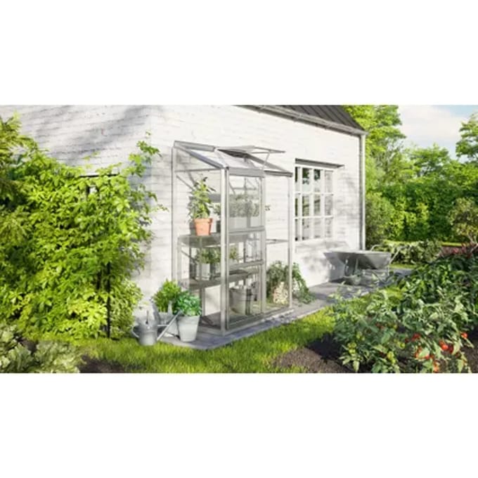 Vitavia Tuinkas Ida 900 - Veiligheidsglas 3mm - Aluminium - 131x69x182cm