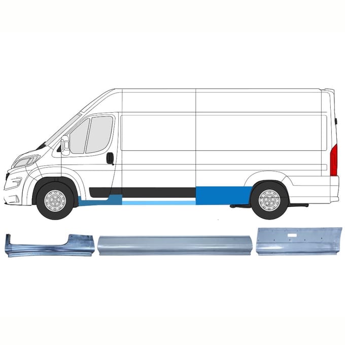 Reparatiepaneel set voor Opel Movano 2021-2026 / Links