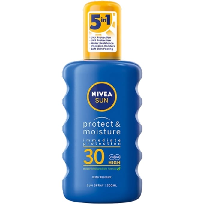 Nivea Bescherm & Vochtinbrengende Zonnespray SPF30 200 ml