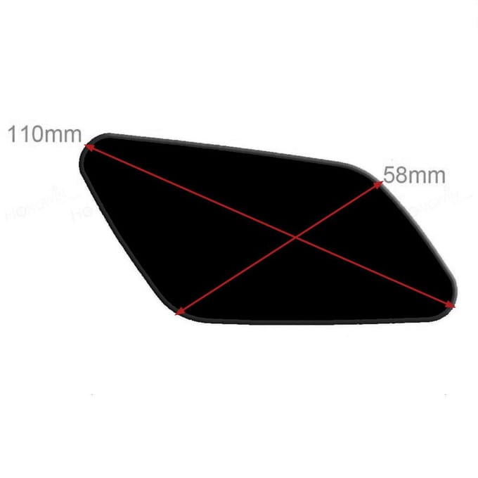 2 Stuks Koplampsproeierkap Voor Mitsubishi Outlander MK3 2015-2018