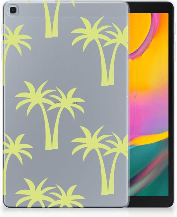 Samsung Galaxy Tab A 10.1 (2019) Siliconen Hoesje Palmtrees