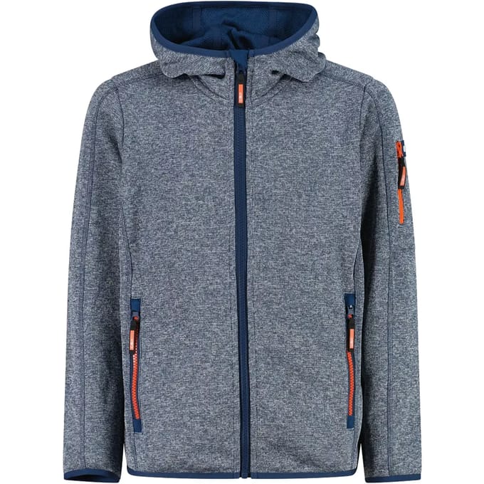 Kinder fleece sweater met capuchon CMP