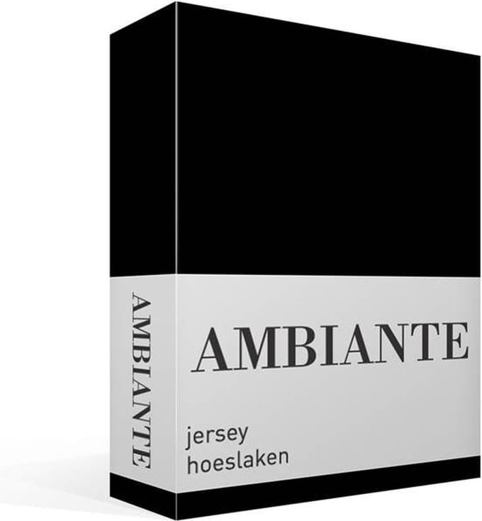Ambiante jersey hoeslaken - Extra breed - Black