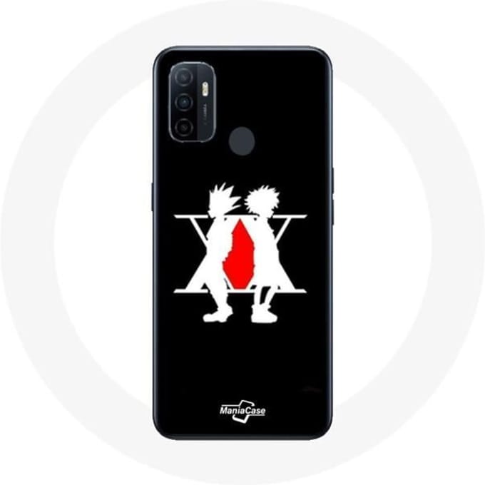 Coque - Maniacase - Oppo A53 - Manga Logo - Souple - Noir noir