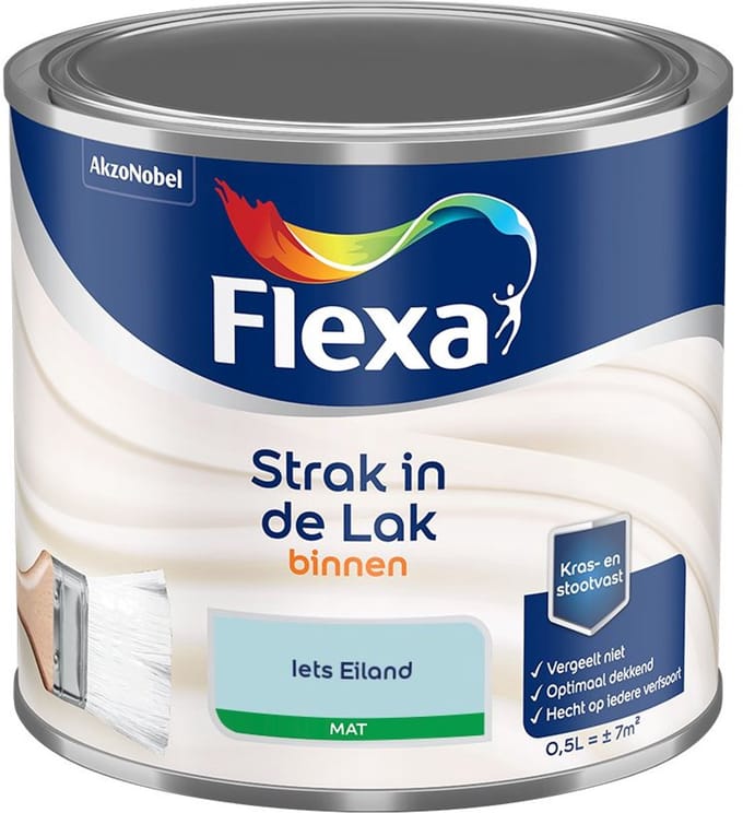 Flexa - Strak In De Lak Binnenlak Mat - Iets Eiland - Mengverf - 500 Ml