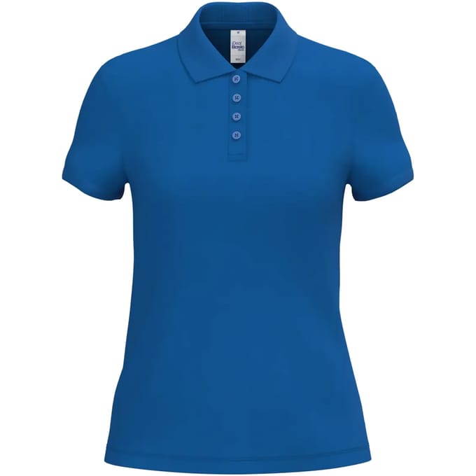 Biologisch pique polo voor dames iDeal Basic Brand