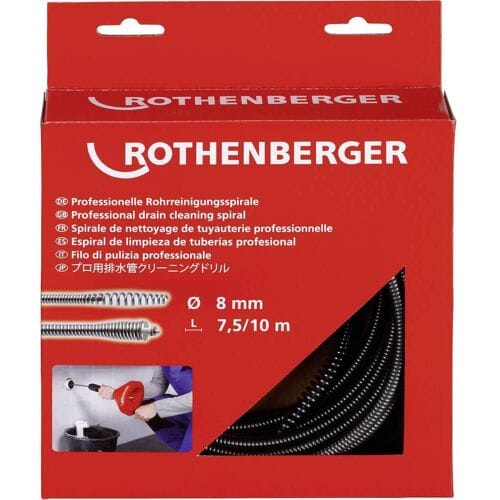 Rothenberger 72412 72412 Ontstoppingsveer 7.5 m Afmeting, Ø 8 mm