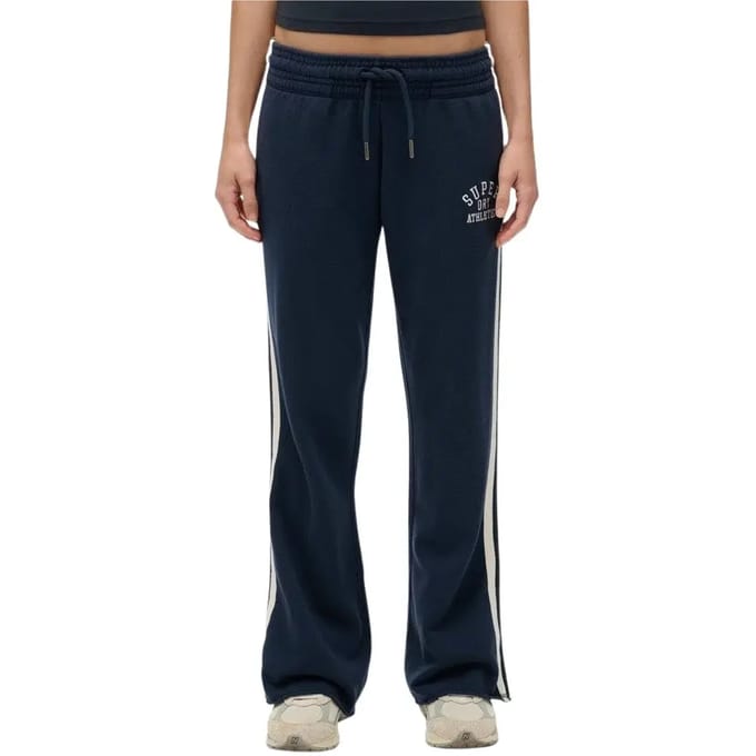 Superdry - Athletic Essentials Flare Joggingbroek met Strepen - Dames - Broeken