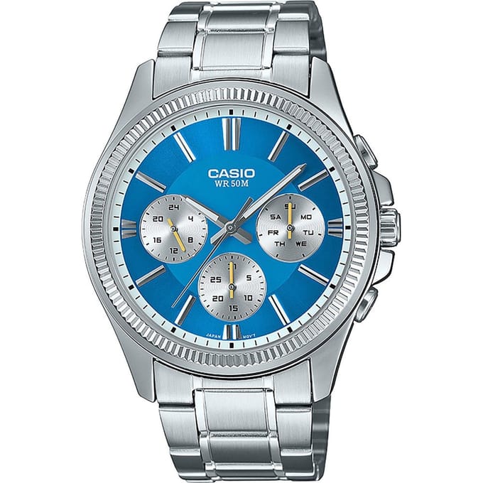 Casio Casio Collection Heren Zilveren Horloge MTP-1375PD-2A2VEF
