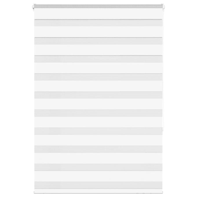 vidaXL - Zebra - rolgordijn - 95x150 - cm - stofbreedte - 90,9 - cm - polyester - wit
