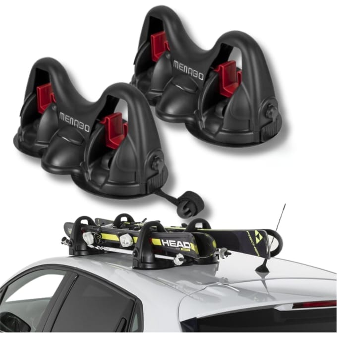 Magnetische Skihouder voor 2 Paar Ski's + Stokken Menabo Himalaya
