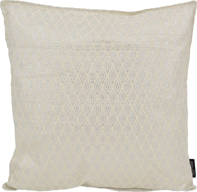 Gek op kussens! Hila silver / white | 45 x 45 cm | kussenhoes | polyester