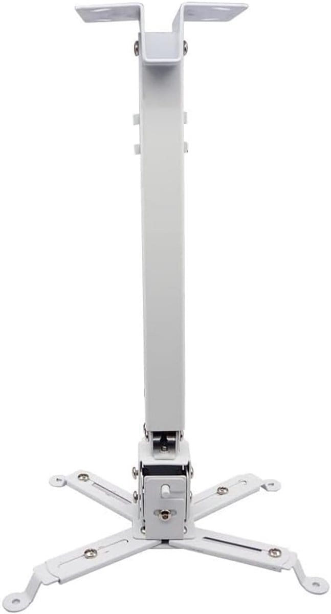 Projector Beugel - Muurbeugel Plafond - Thuisbioscoop Inrichten - Verstelbare Lengte - Max 20kg Draaglast - Wit