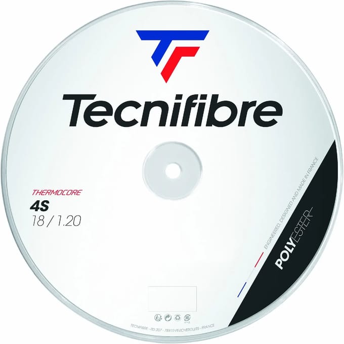 Tecnifibre Black Code 4S 200m Rol Snaren-Zwart
