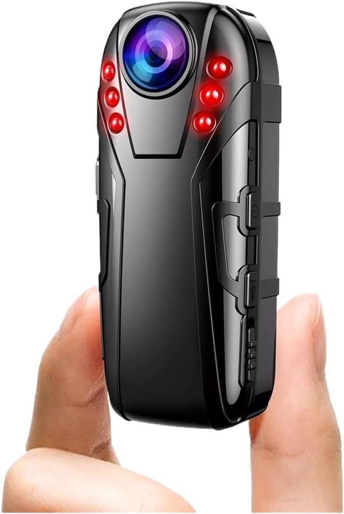 Lichaamscamera - Groothoek Pen Cam Draagbare bewakingsmonitor Draadloze video-opname Body Mini digitale camera(32GB)