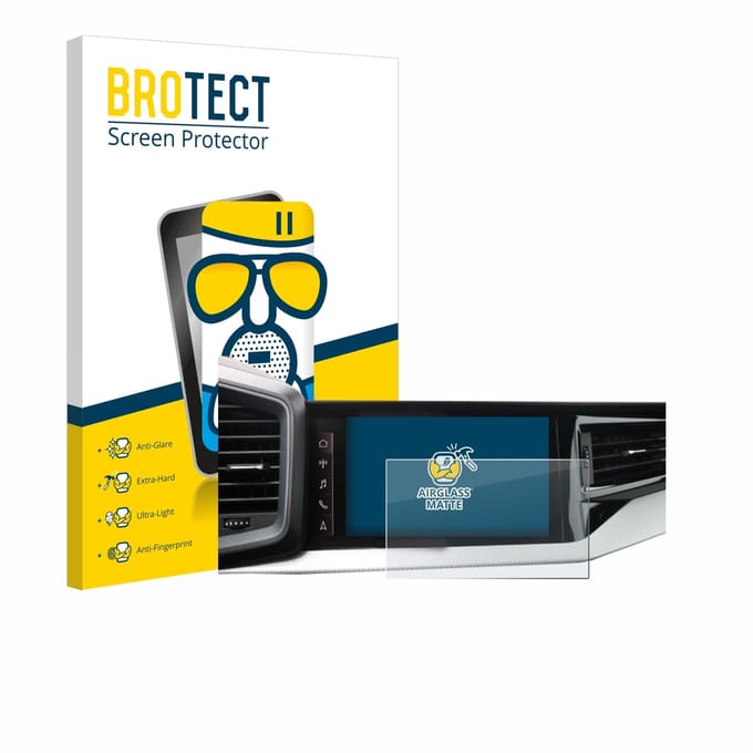 BROTECT - Screenprotector voor Audi A1 Sportback 2019 MMI Navigation Plus 10.1" - Folie Beschermfolie Beschermglas matte