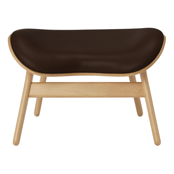 UMAGE A Conversation Piece Ottoman - eiken - Leder Hope brown