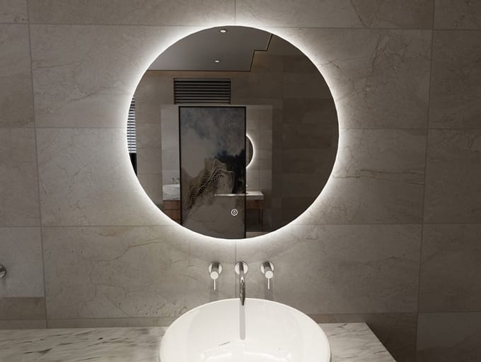 Xellanz Giro Spiegel Rond LED met Spiegelverwarming 80 cm - Dimbaar