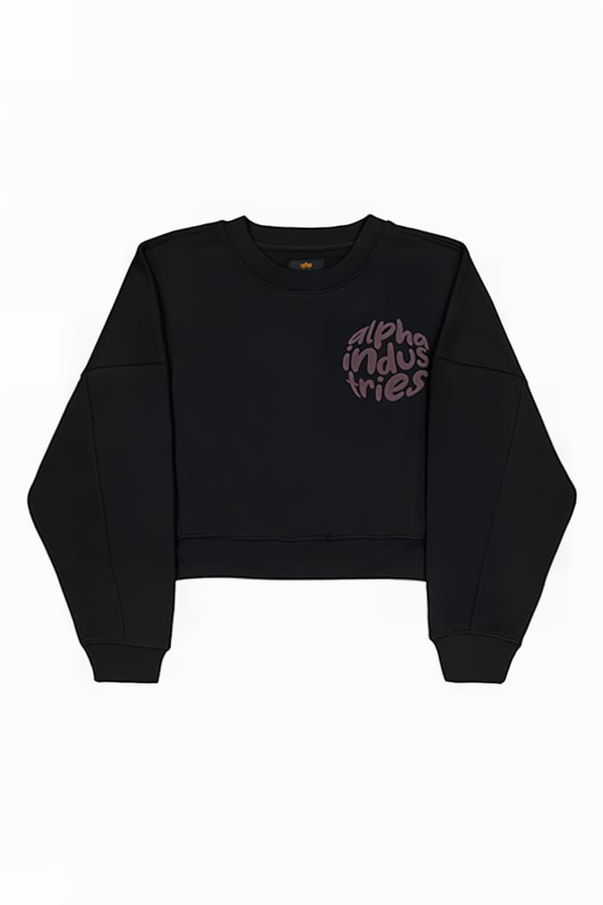 Alpha Industries Logo Sweater Black Taglia: M | Maglioni a maglia Outlet | Donna | Nero